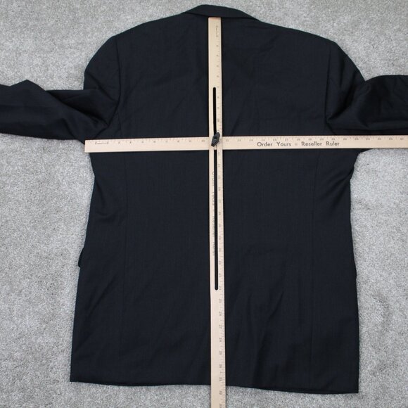 CANALI Proposta Blazer Mens US 42R UK 52R Black Pinstripe Wool Sports Jacket - Picture 14 of 16